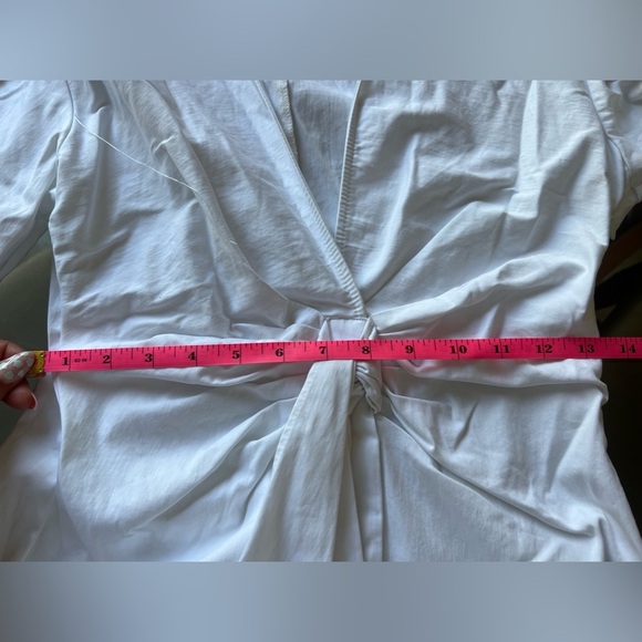 Zara White Collared Mini Dress - Picture 5 of 5